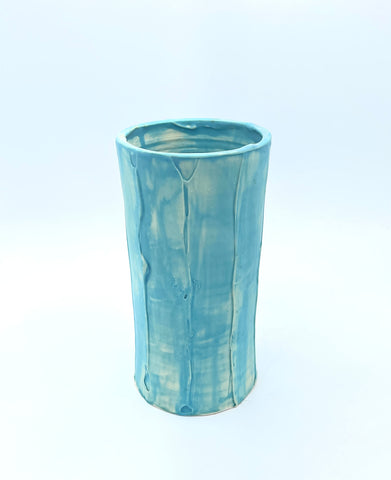 Turquoise Slip Vase