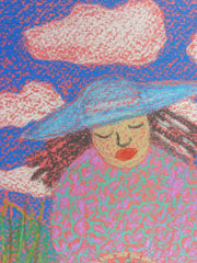 Gullah Girl in Blue Hat