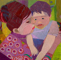 Agatha and Her Child (After Mary Cassatt)