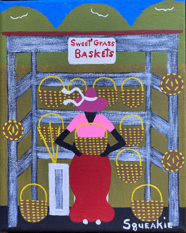 Basket Lady, Blue Sky