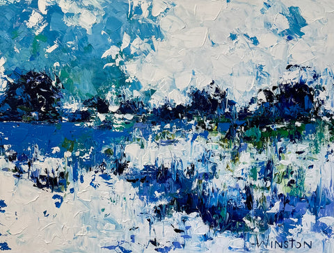 Blue and White Landscape