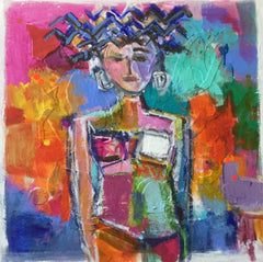 Curly Blue Beach Hair