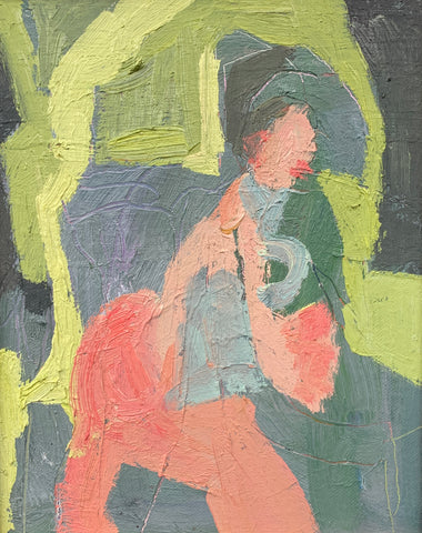 Figure and Banana Leaves II