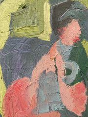 Figure and Banana Leaves II