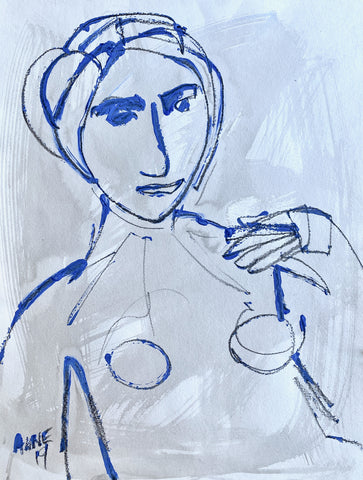 Figure in Blue I