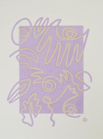 Fingers Faces & Plants in Lavender Mat