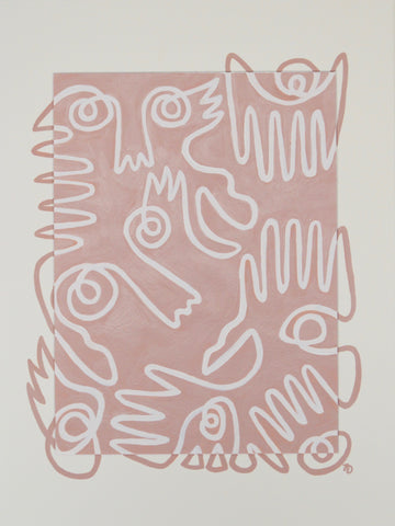 Fingers & Faces in Pink Mat