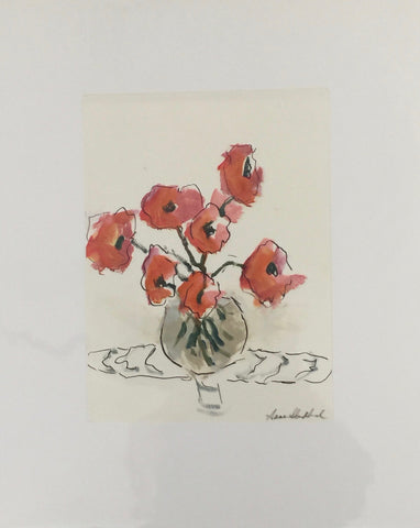 Flowers in Glass Vase