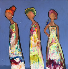 Three Ladies and a Blue Bird