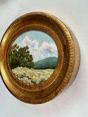 Floral Field in Oval