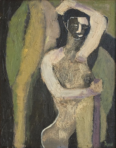 Figure With Palm Leaves