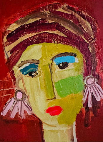 Pink Earring
