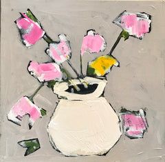 Flowers on Grey
