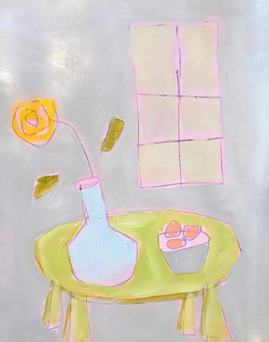 Turquoise Vase with Window