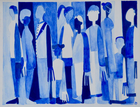 Crowd in Blue