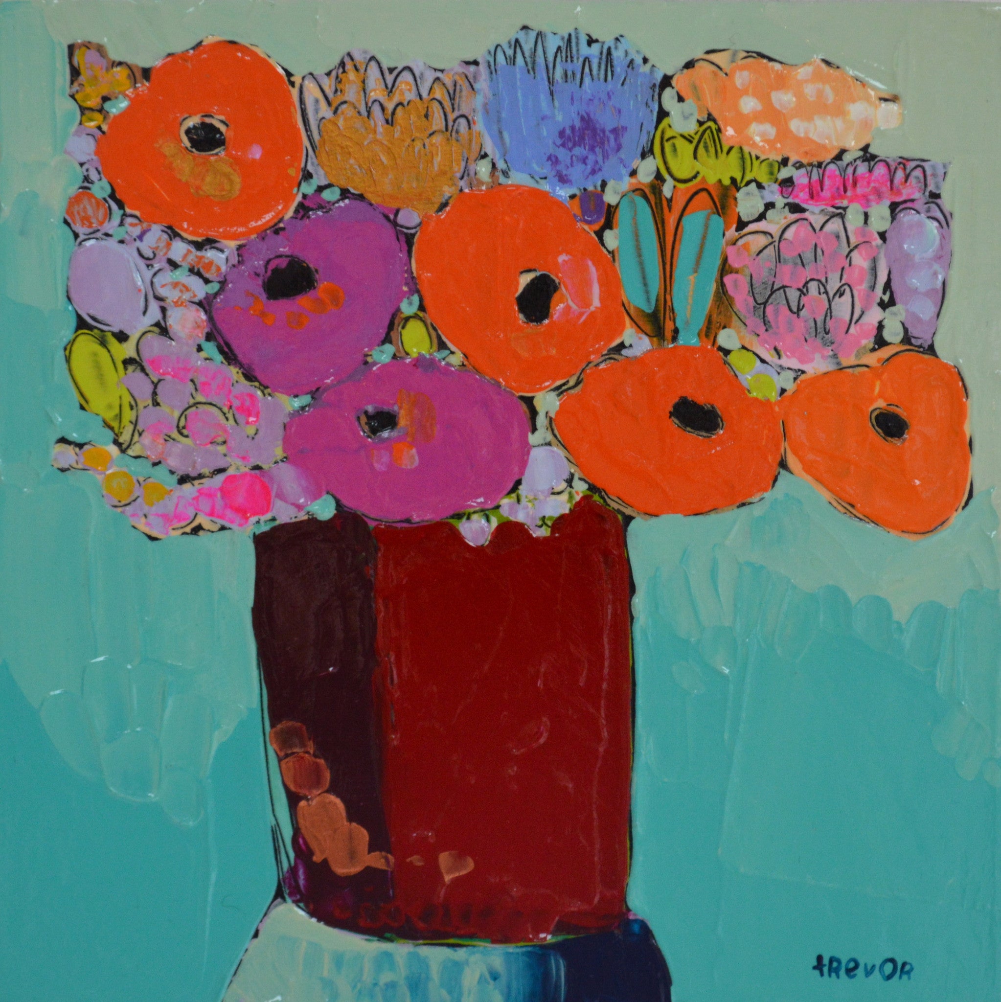 Red Vase